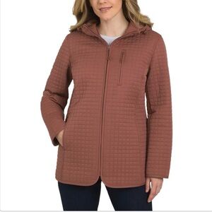 ⭐️ Firm Price ⭐️ New with tags Lands’s End Quilted Hooded Jacket - burnt orange